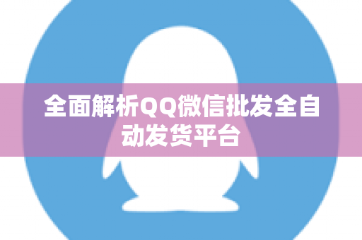 全面解析QQ微信批发全自动发货平台