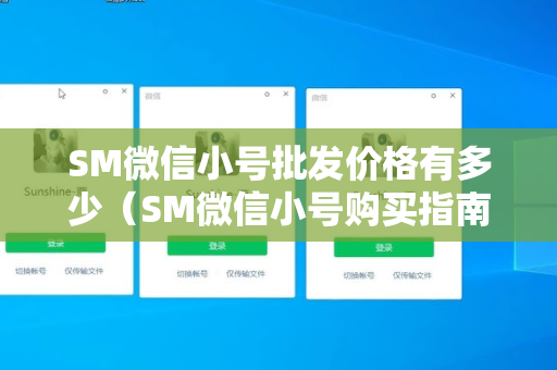 SM微信小号批发价格有多少（SM微信小号购买指南）