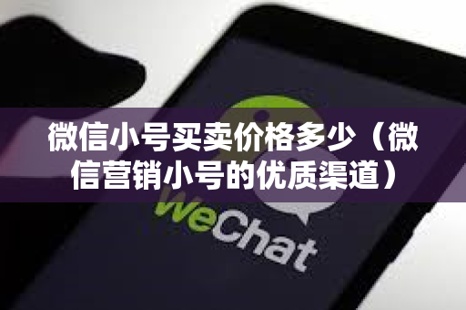 微信小号买卖价格多少（微信营销小号的优质渠道）