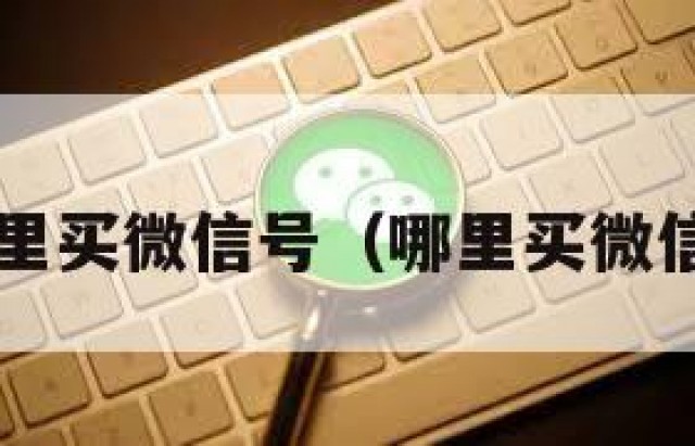 去那里买微信号（哪里买微信号?）