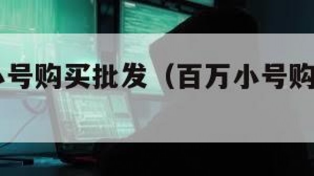 百万qq小号购买批发（百万小号购买批发网站）