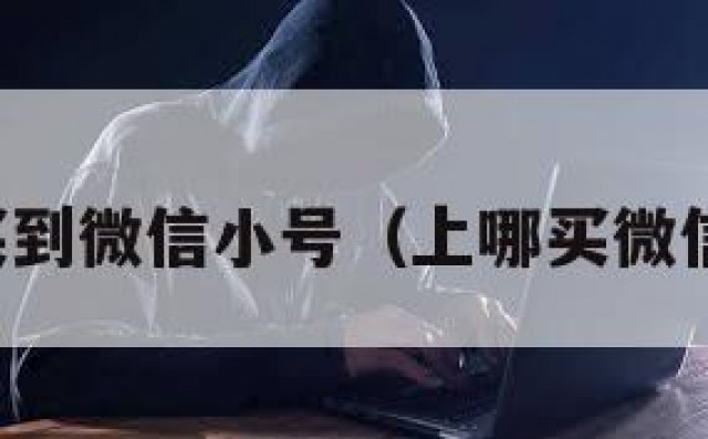 哪里买到微信小号（上哪买微信小号）